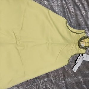 Beaded high neck dress